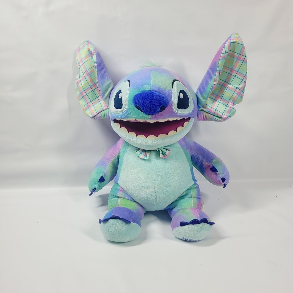 Build A Bear Tie Dye‎ STITCH Plush W/ Voice Box (Non Working) Limited Edition